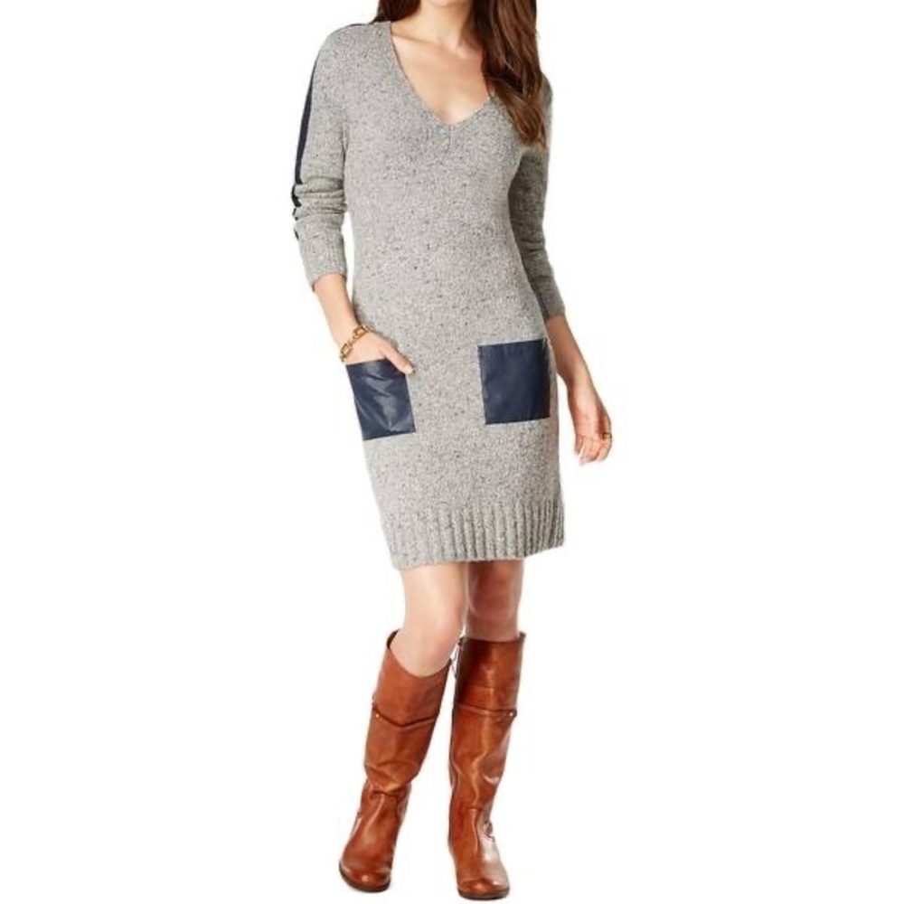 Tommy Hilfiger Chloe Pocket Sweater Dress | size S